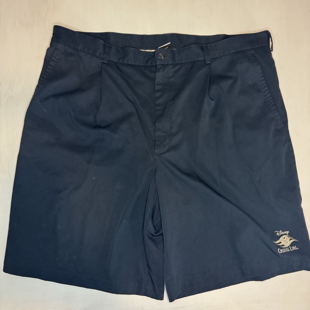 Disney Cruise Line Nike Fit Dry Navy Blue Golf Shorts Men's Size 42 Mickey Mouse